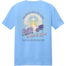 John 3:16 - Carolina Blue - Soft Style John 3:16 - Carolina Blue - Soft Style