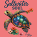Glass Turtle - Coral Silk - Soft Style Glass Turtle - Coral Silk - Soft Style