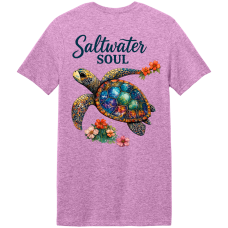 Glass Turtle - Heathered Orchid - Soft Style Glass Turtle - Heathered Orchid - Soft Style