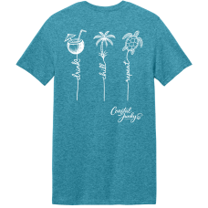 Drink Chill Repeat - Heathered Blue - Soft Style Drink Chill Repeat - Heathered Blue - Soft Style