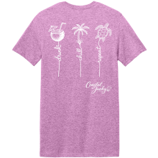 Drink Chill Repeat - Heathered Orchid - Soft Style Drink Chill Repeat - Heathered Orchid - Soft Style